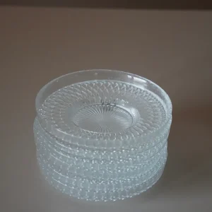 BRICARD LOT DE 6 DESSOUS DE VERRE TRANSPARENT