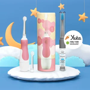 Pack Brosse Sonique Bébé Framboise + 2 en 1 Adulte Néonov