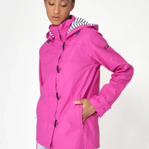 Chubasquero impermeable clásico con forro a rayas