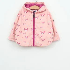 Chubasquero bebé tipo capa estampado forro interior de algodón