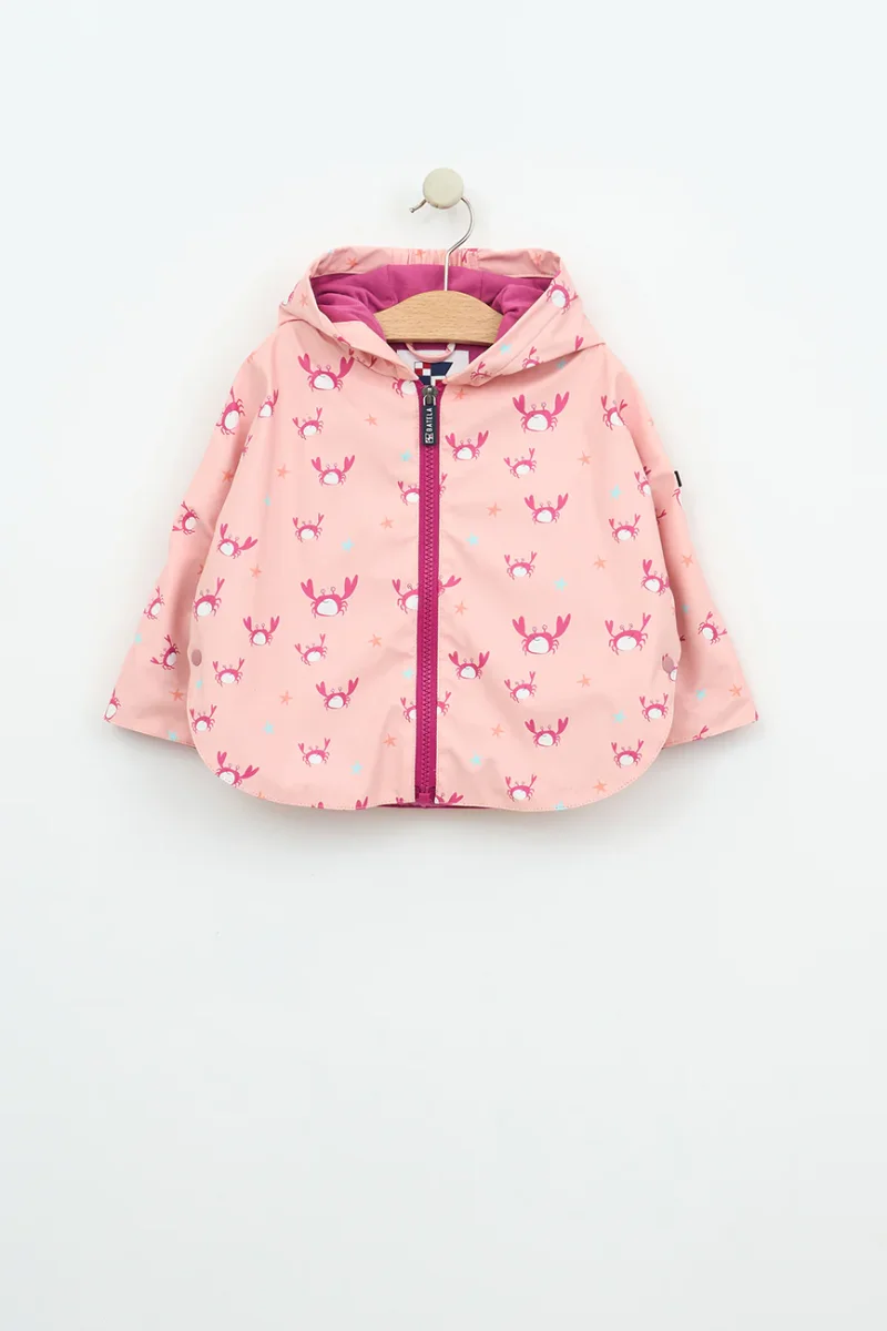 Chubasquero bebé tipo capa estampado forro interior de algodón – Image 2