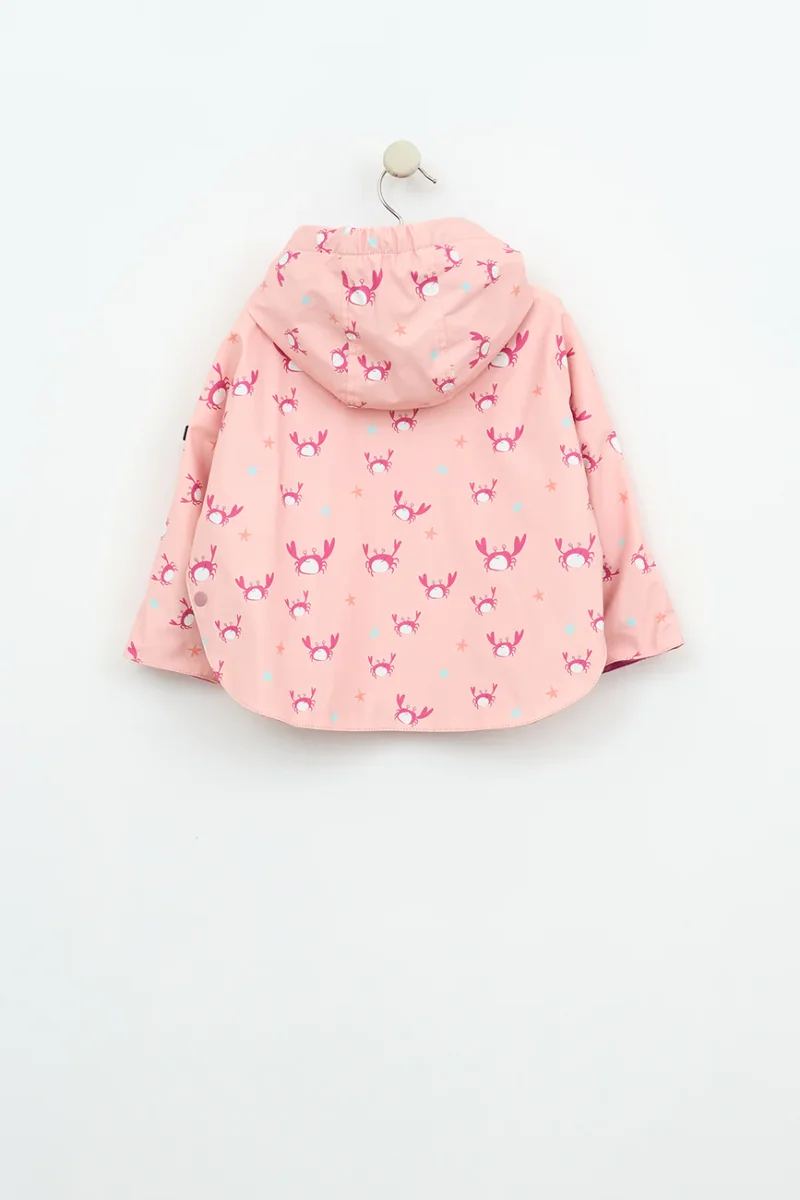Chubasquero bebé tipo capa estampado forro interior de algodón – Image 3