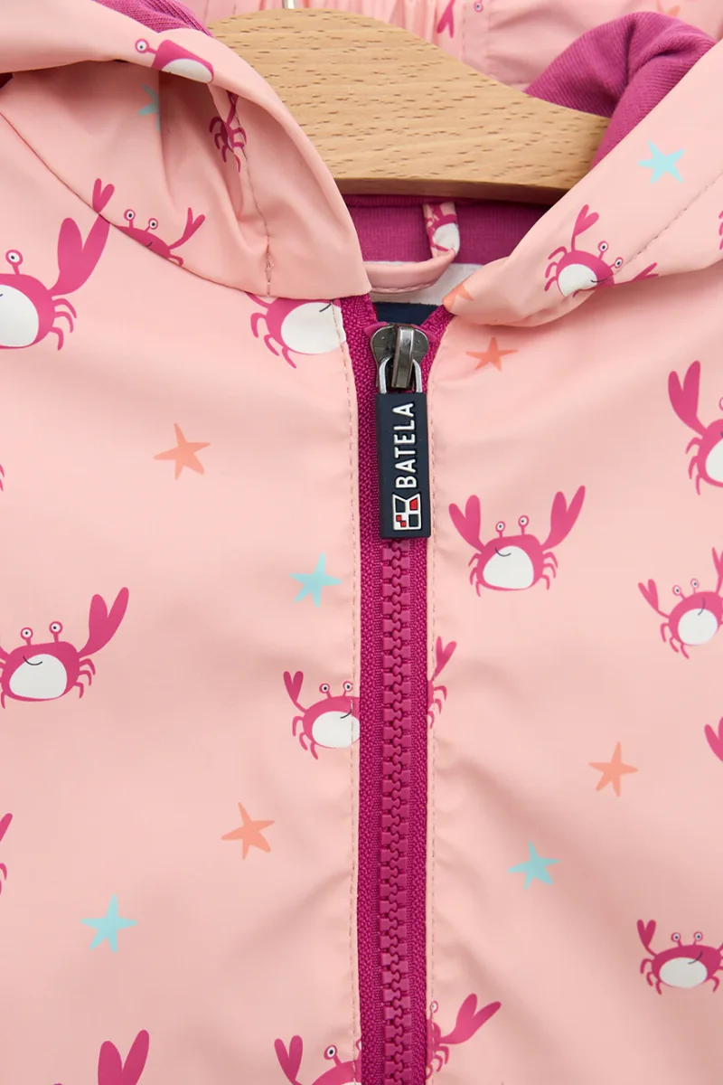 Chubasquero bebé tipo capa estampado forro interior de algodón – Image 5