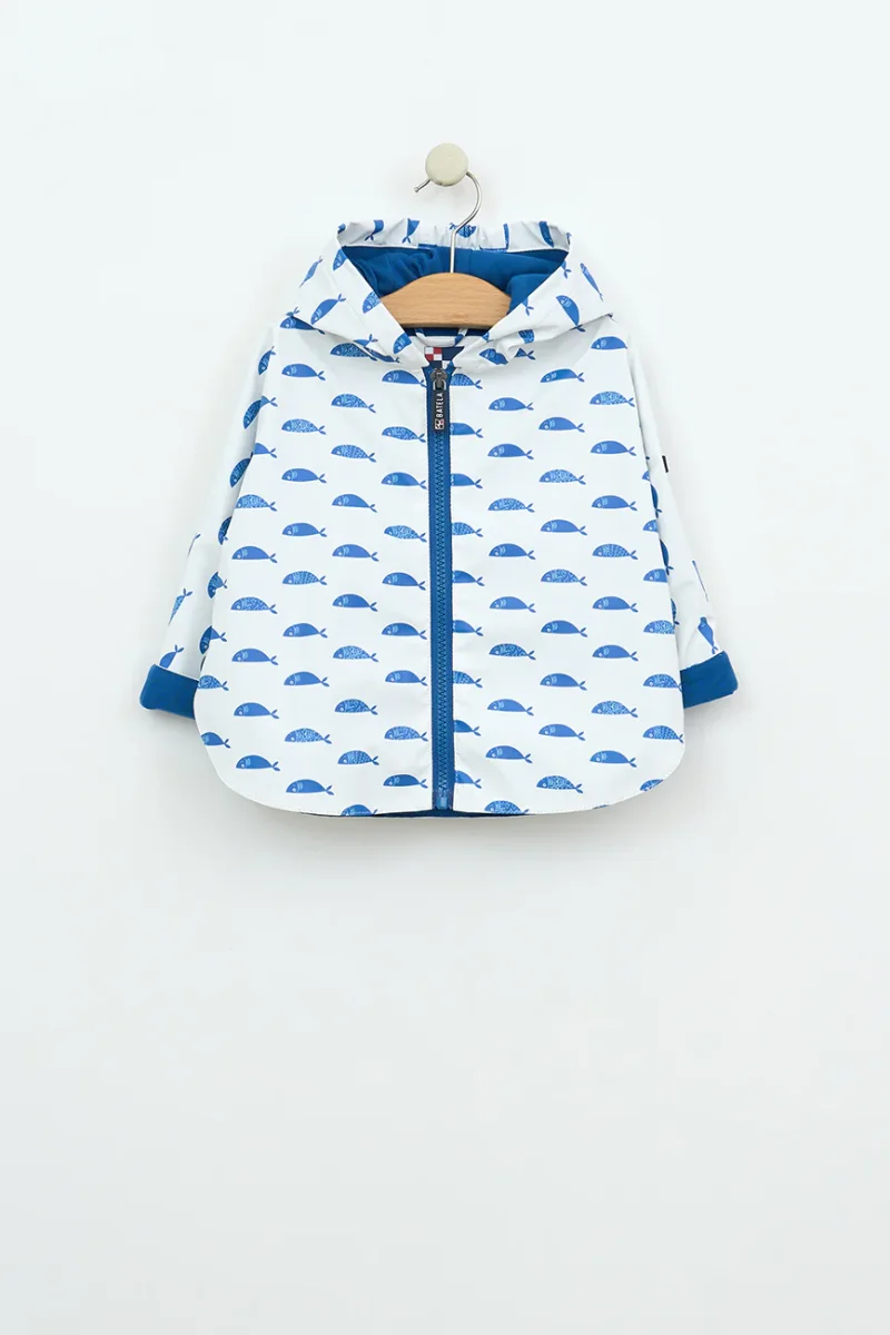 Chubasquero bebé tipo capa estampado forro interior de algodón – Image 7