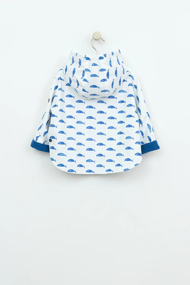 Chubasquero bebé tipo capa estampado forro interior de algodón – Image 8