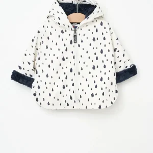 Chubasquero capa bebé con forro interior de pelo