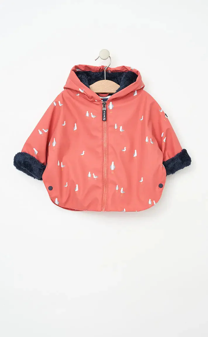 Chubasquero capa bebé con forro interior de pelo – Image 5