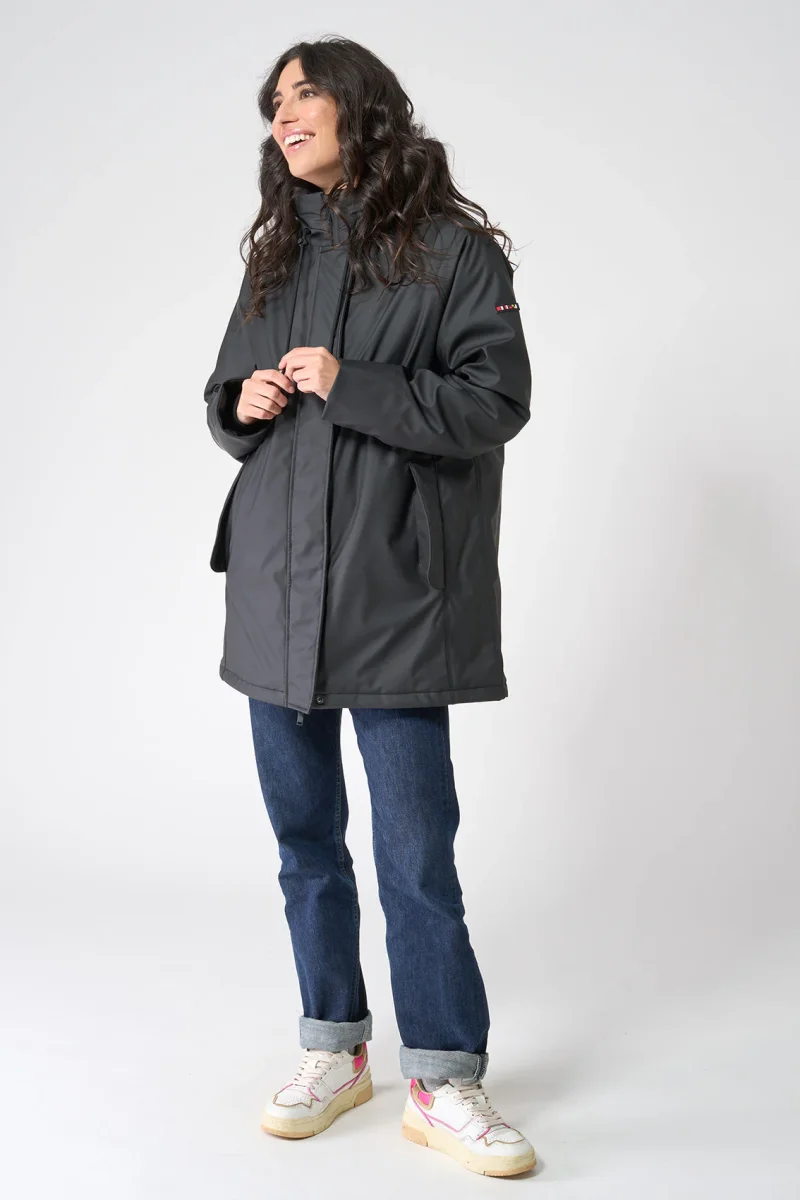 Chubasquero poliuretano forro a rayas – Image 4