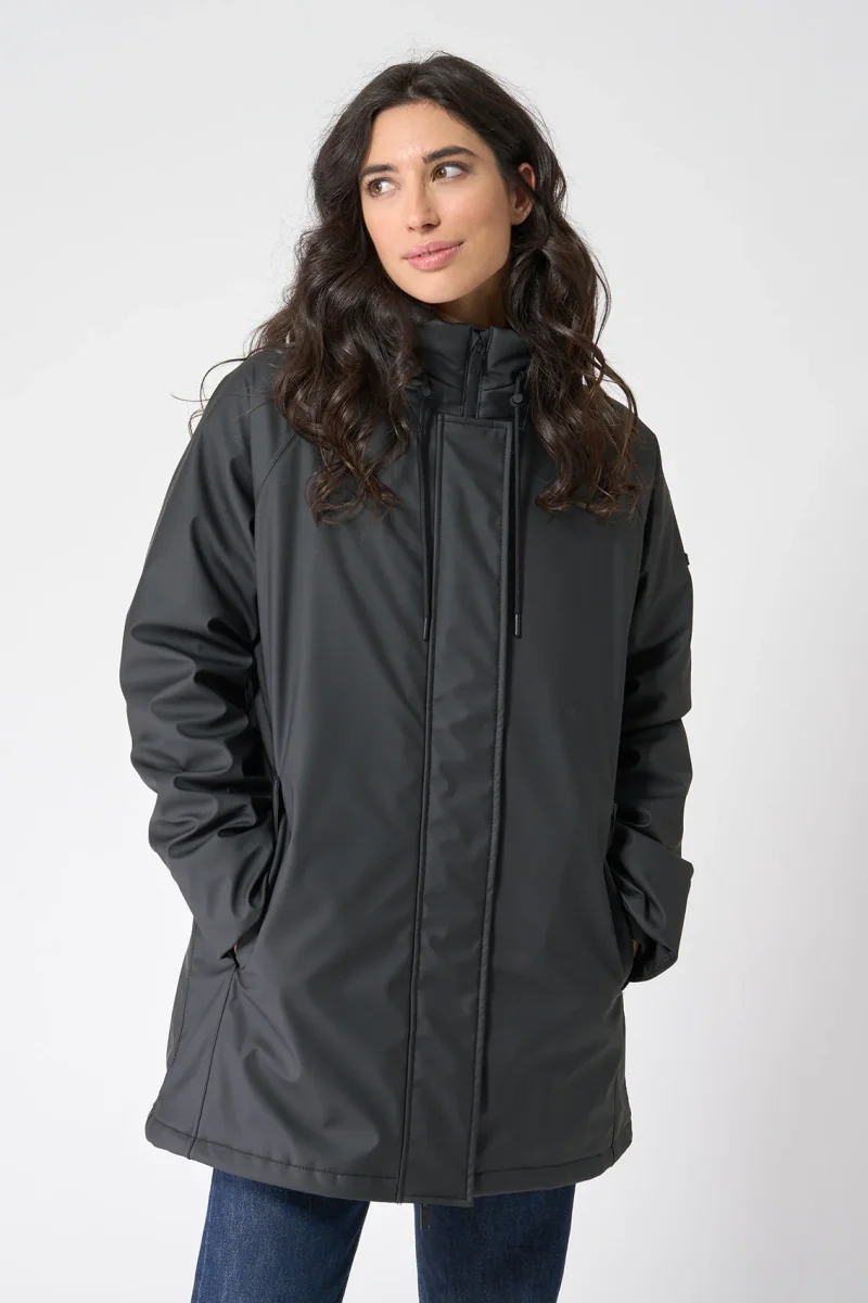 Chubasquero poliuretano forro a rayas – Image 3