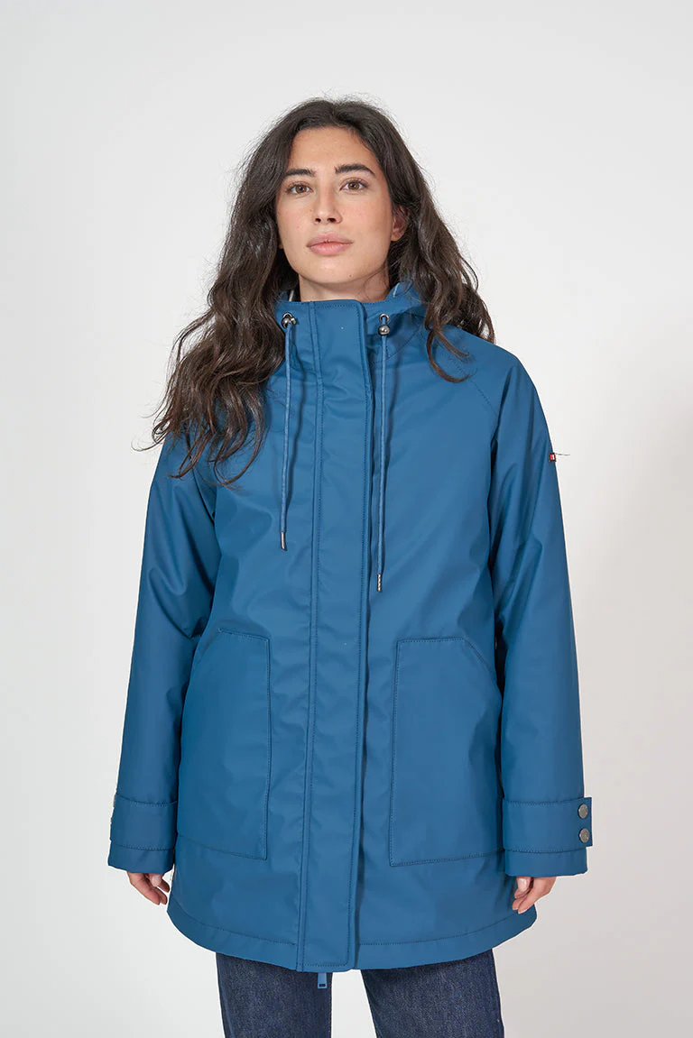 Chubasquero con forro a rayas – Image 5