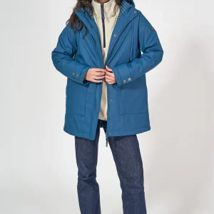 Chubasquero con forro a rayas