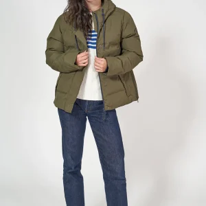 Chubasquero impermeable puffy con capucha