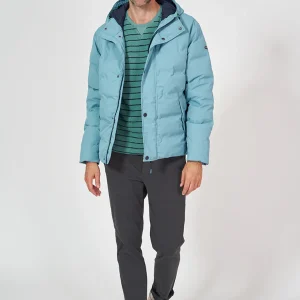 Cazadora impermeable puffy con capucha