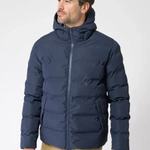 Cazadora puffy impermeable con capucha