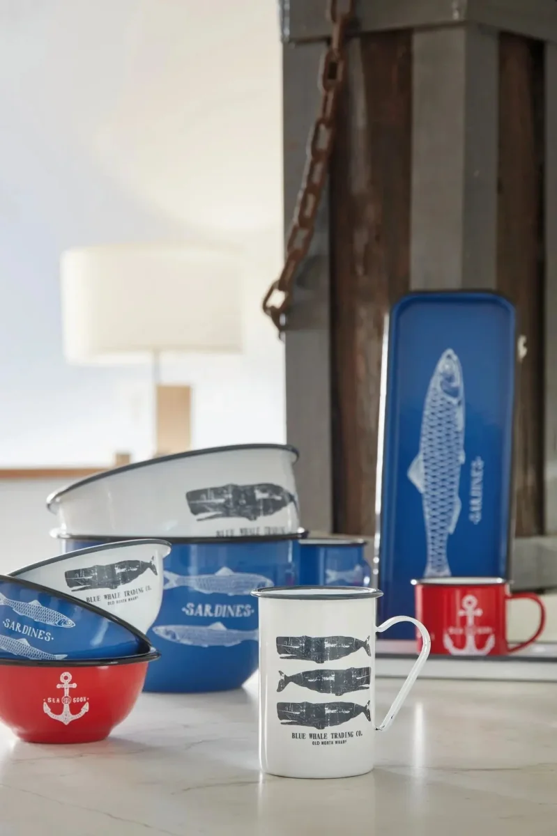 Bol de metal 'Sardines' grande – Image 5