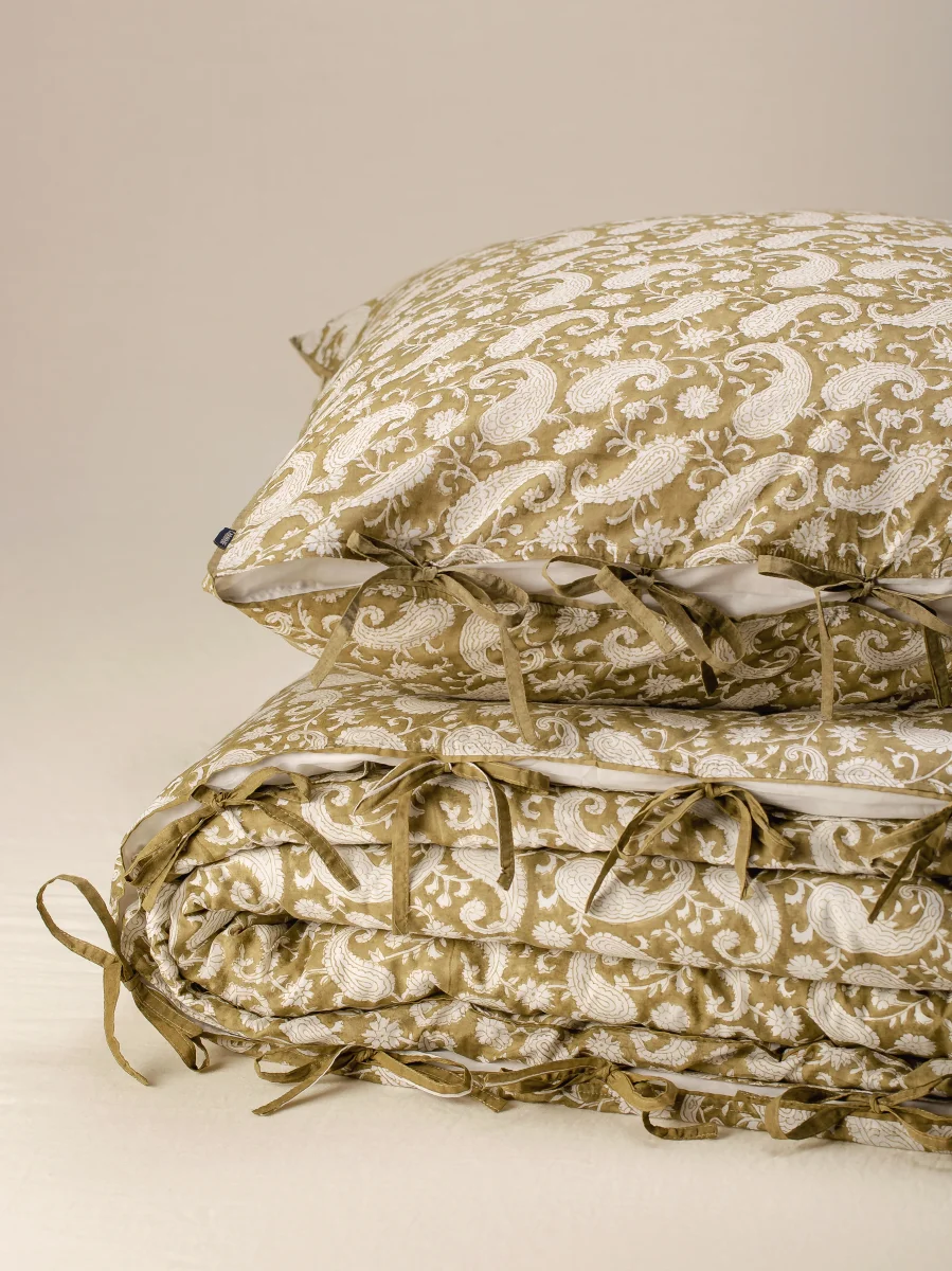 Parure de lit Paisley - Olive – Image 2