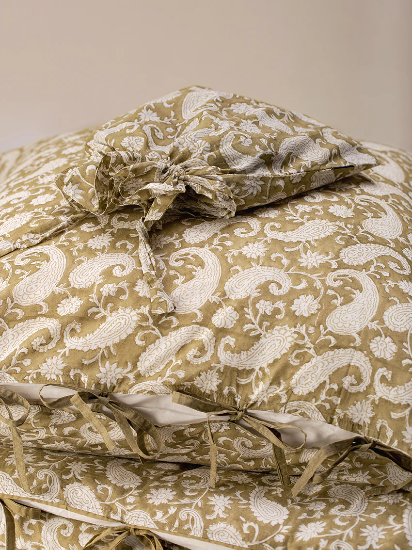 Parure de lit Paisley - Olive – Image 3