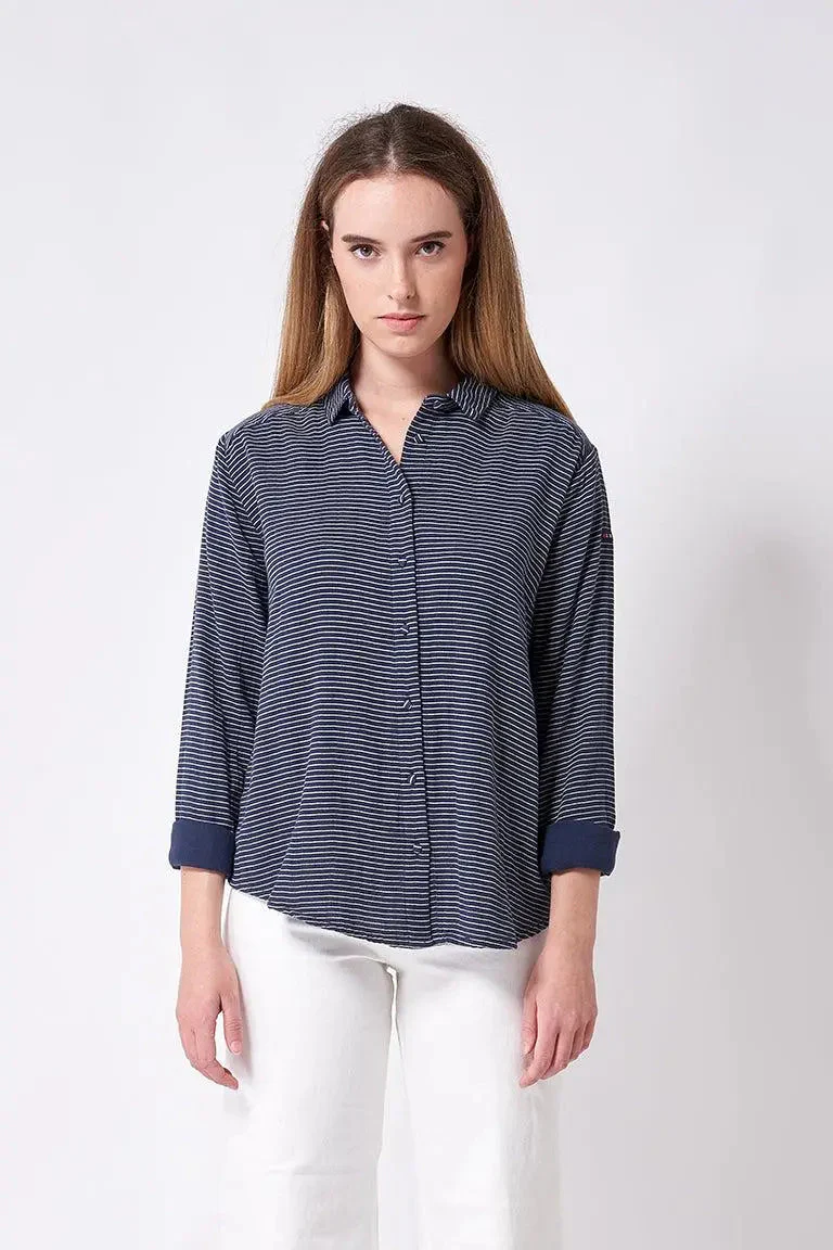 Camisa de gasa/algodón manga larga – Image 6