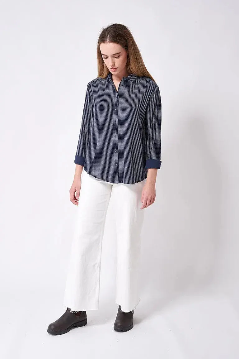 Camisa de gasa/algodón manga larga – Image 7