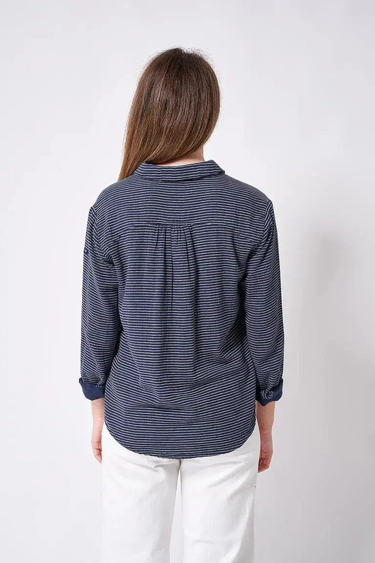 Camisa de gasa/algodón manga larga – Image 8