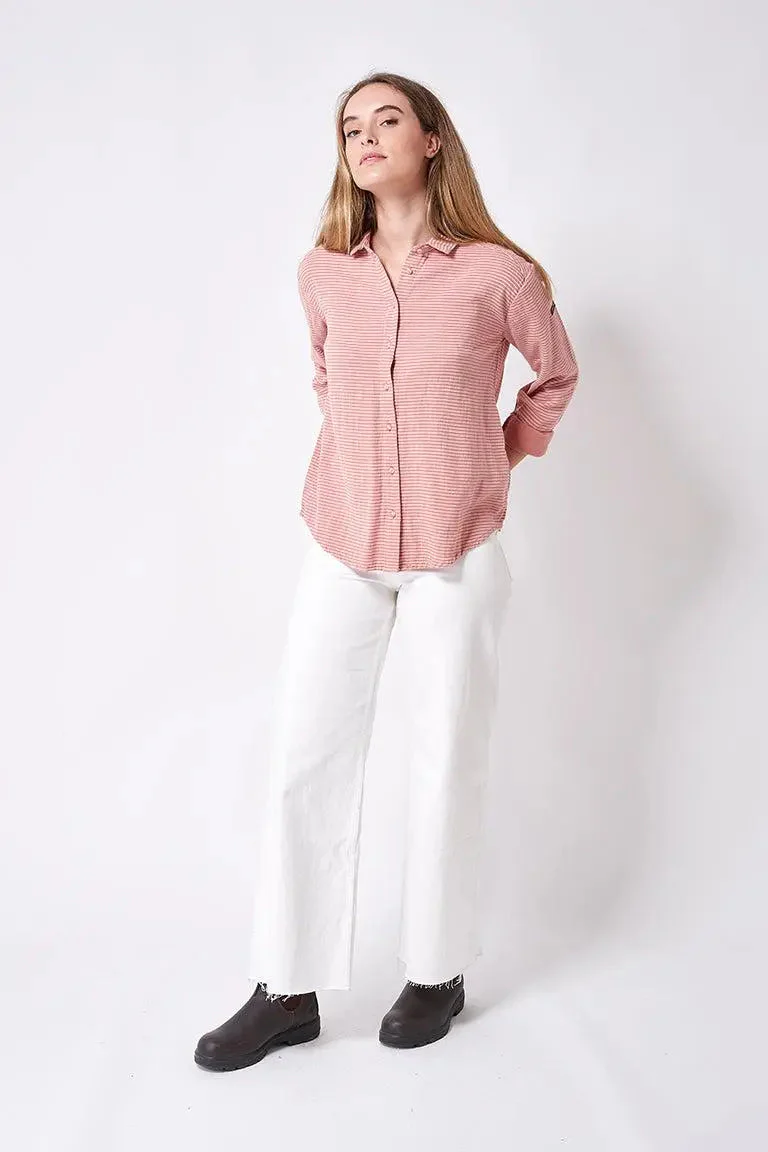 Camisa de gasa/algodón manga larga – Image 4