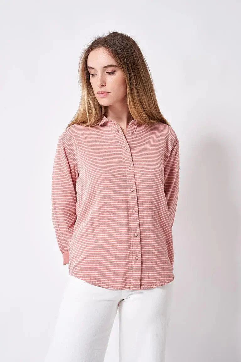 Camisa de gasa/algodón manga larga – Image 2