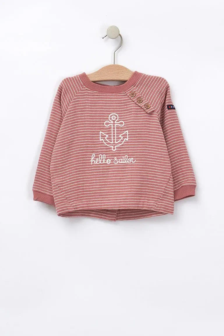 Camiseta algodón 100% con ancla 'Hello sailor' – Image 2