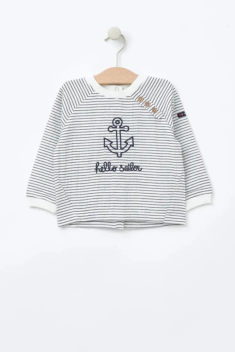 Camiseta algodón 100% con ancla 'Hello sailor' – Image 6