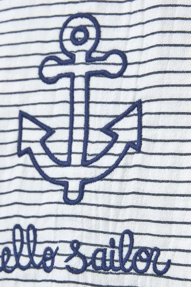 Camiseta algodón 100% con ancla 'Hello sailor' – Image 7