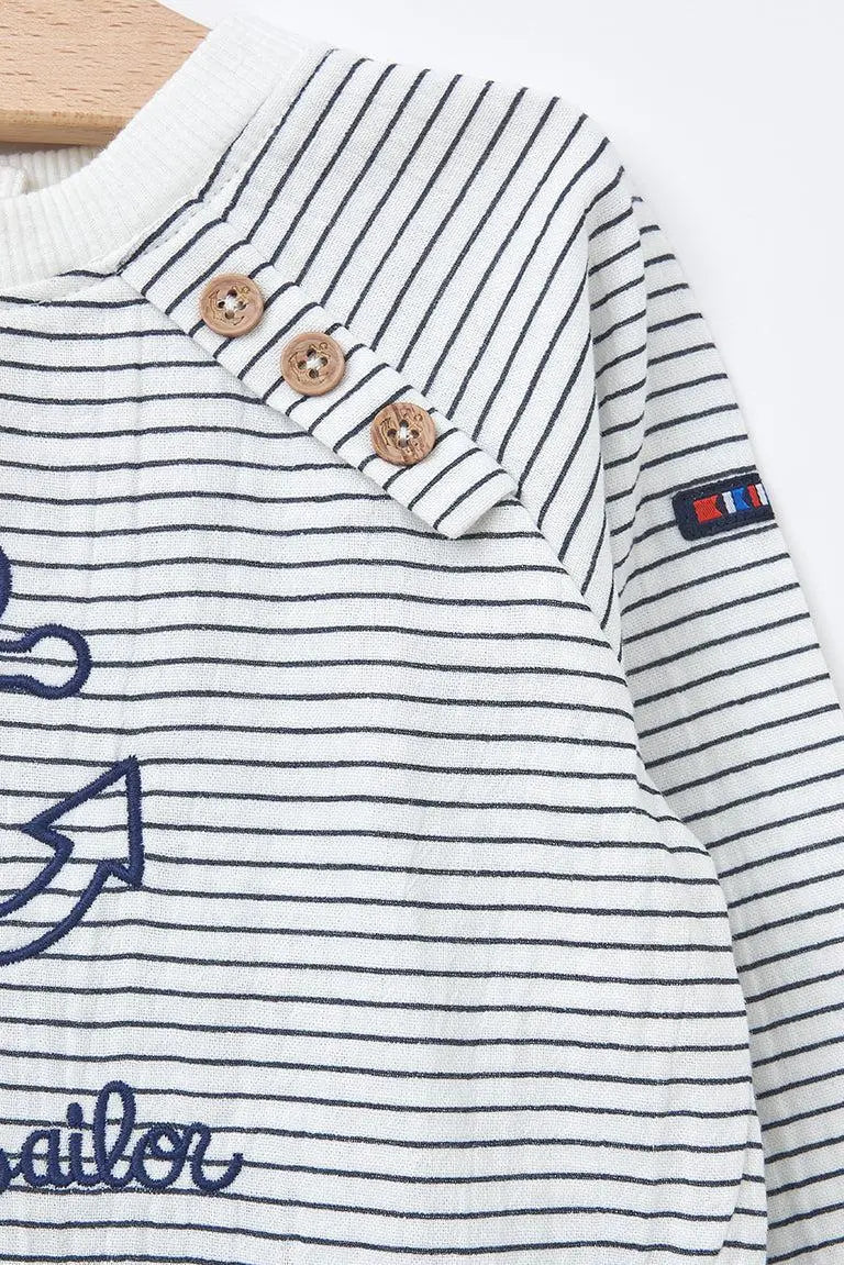 Camiseta algodón 100% con ancla 'Hello sailor' – Image 8