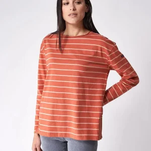 Camiseta manga larga a rayas