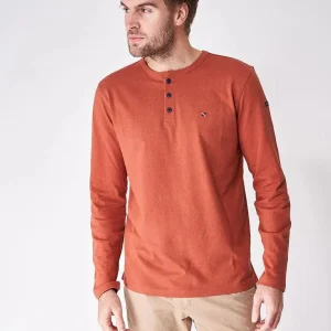 Camiseta manga larga con botones