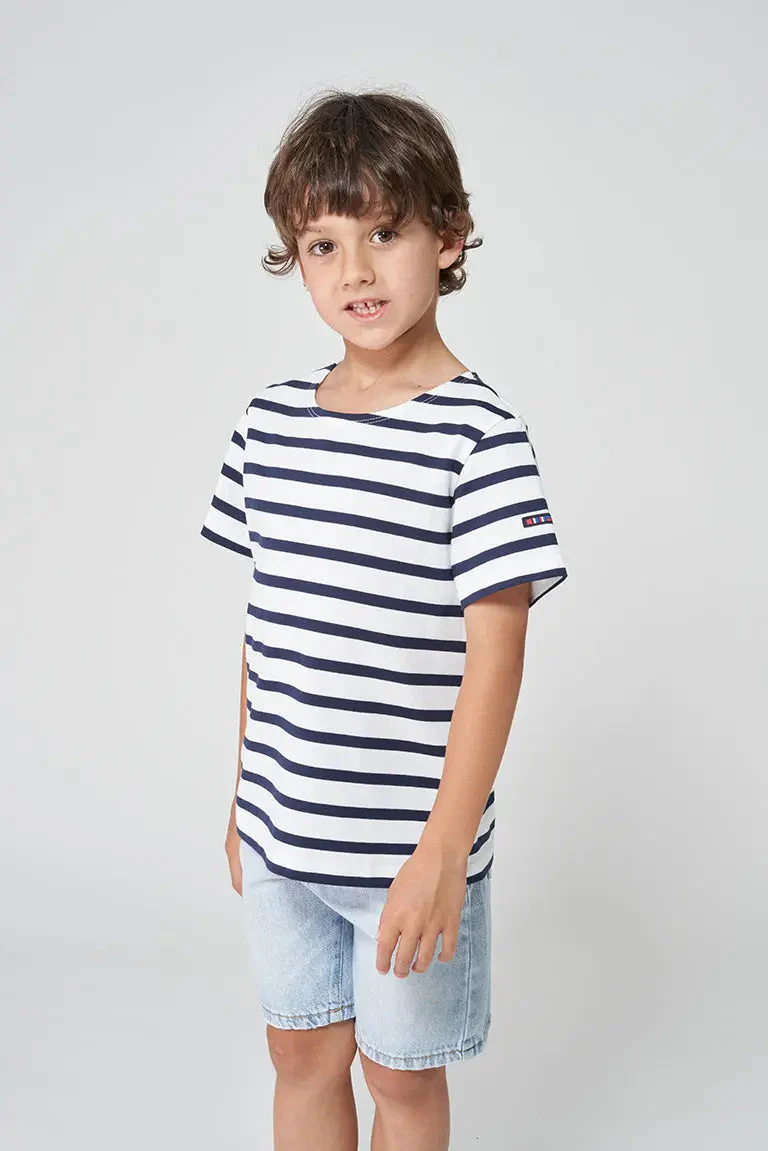 Camiseta marsellesa a rayas de algodón unisex – Image 5