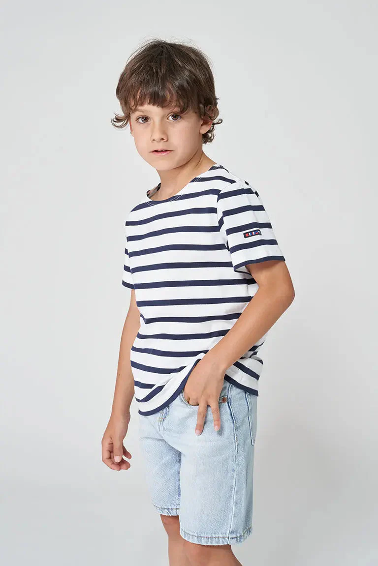 Camiseta marsellesa a rayas de algodón unisex – Image 4