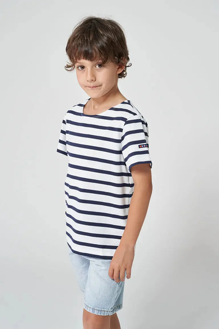 Camiseta marsellesa a rayas de algodón unisex – Image 3