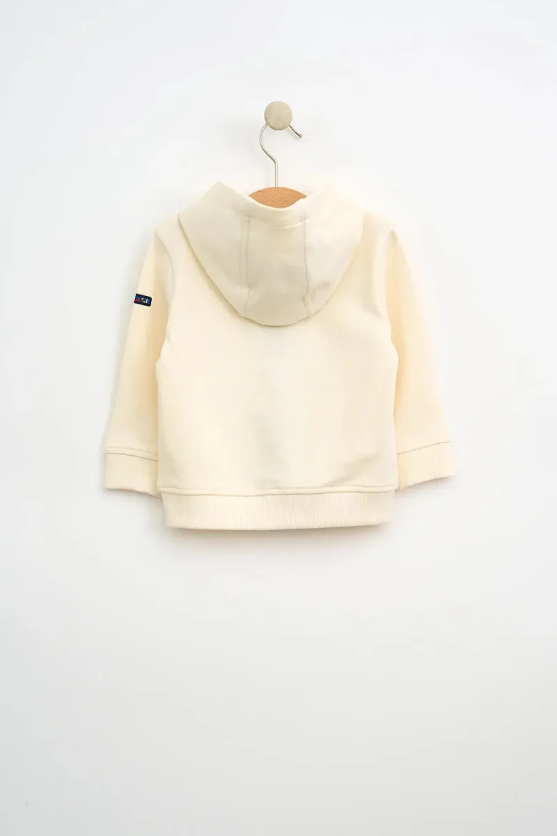 Chaqueta bebé de algodón Terry con capucha – Image 5