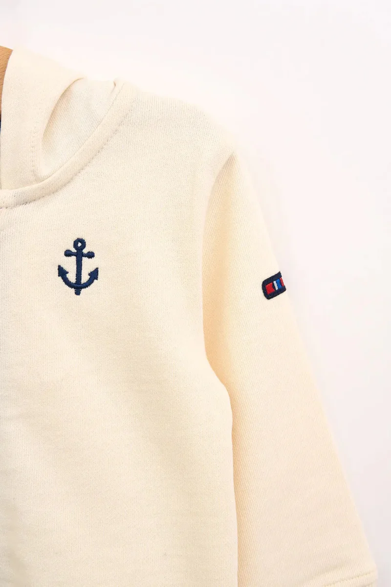 Chaqueta bebé de algodón Terry con capucha – Image 7