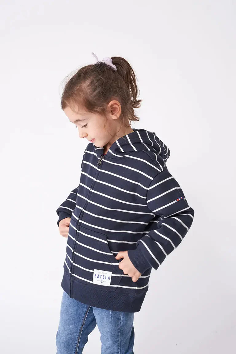 Sudadera a rayas con capucha en algodón terry – Image 7