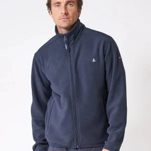 Chaqueta polar con logo ancla