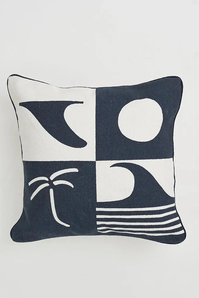 Cojín con ambiente surfero en algodón – Image 2