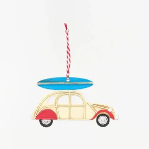 Colgante 2cv surfero en metal