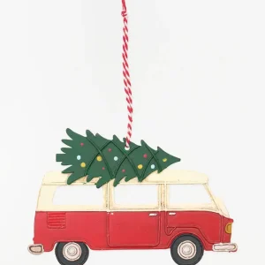 Colgante de furgoneta con árbol en metal
