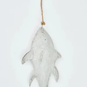 Colgante de hojalata con forma de pez