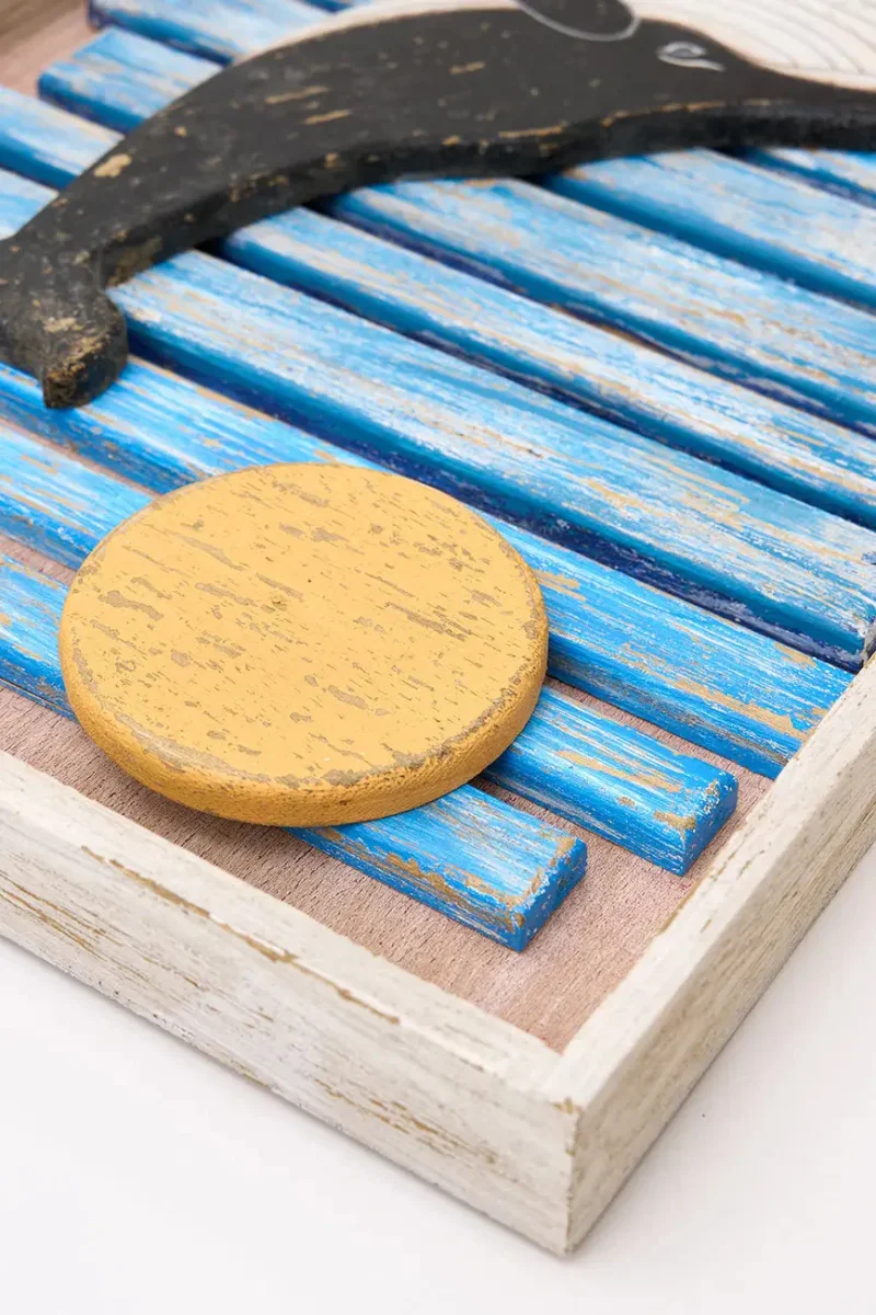 Cuadro de madera con ballena – Image 4