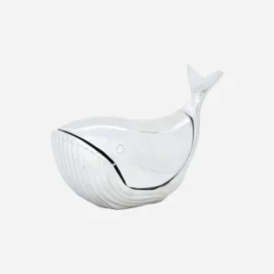 Caja aluminio forma ballena decorativa