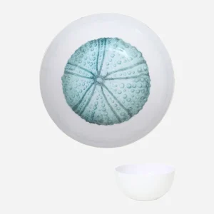 Bol metal erizo de mar decorativo