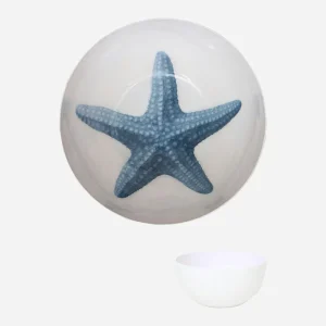 Bol metal estrella de mar