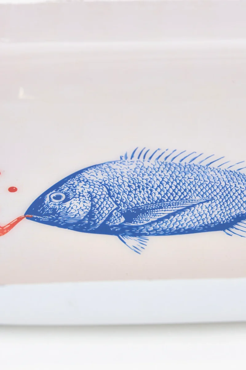 Bandeja metal pez ilustrado – Image 3