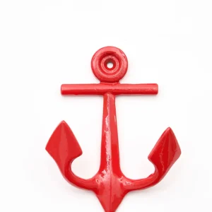 Perchero ancla lacado en rojo - D846R