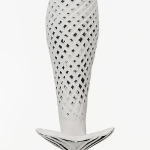 Perchero de cola de pez blanco - D966B